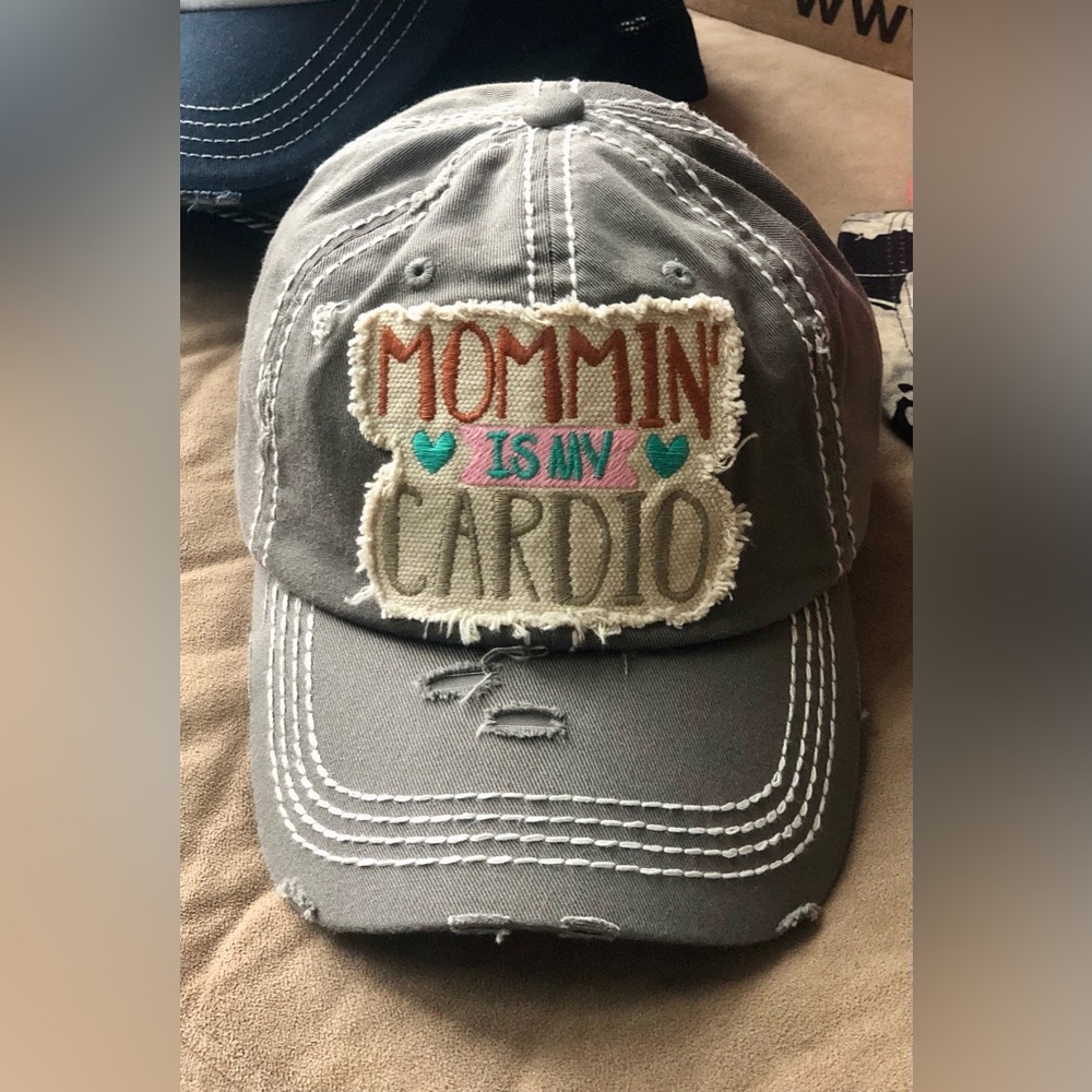 Momin’ is my Cardio hat by KBethos vintage